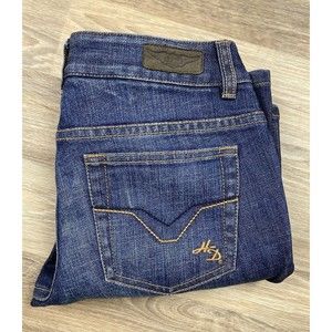 Harley Davidson Womens Boot Cut Med Wash Blue Jeans Size 2 Petite